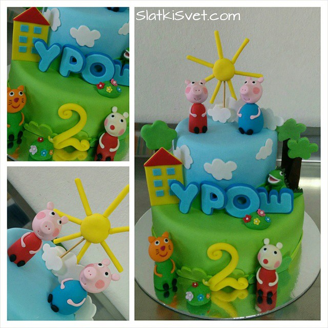 Torta pepa prase peppapig cake