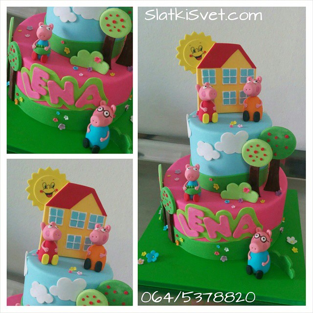 Torta pepaprase peppapig cake